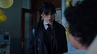 Wednesday and Eugene talking before the final attack