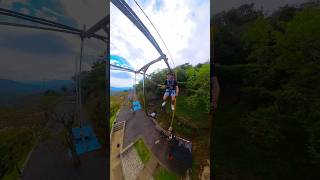 Admin be like noooo thank you 🤯 Initial drop is insane #Insta360 #canyon #swing #colombia #shorts