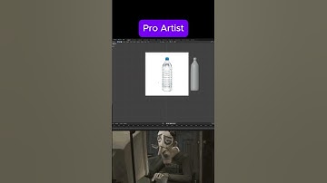 Blender Noob vs Pro Water Bottle  #blender #blender3d