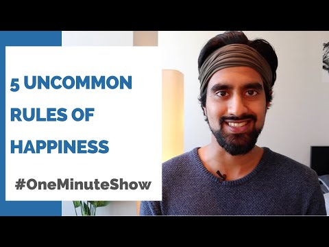 5 Uncommon Rules of Happiness - OneMinuteShow Ep 114 by Waqas Hassn