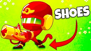 Using ONLY monkeys that DO wear SHOES in Bloons TD 6