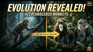 🐒 Evolutionary Timeline of Allochrocebus (terrestrial guenons)| Animal Amazing World