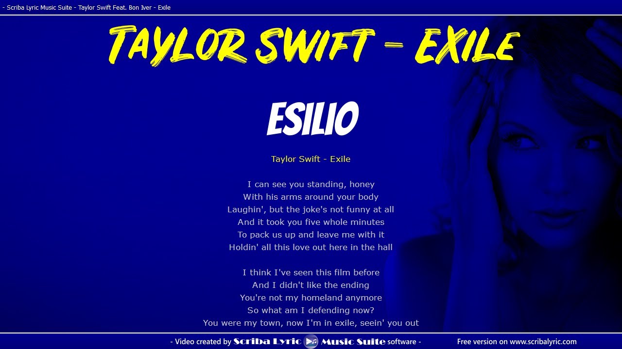 Taylor Swift Feat Bon Iver Exile Traduzione Italiano Testo Inglese Youtube