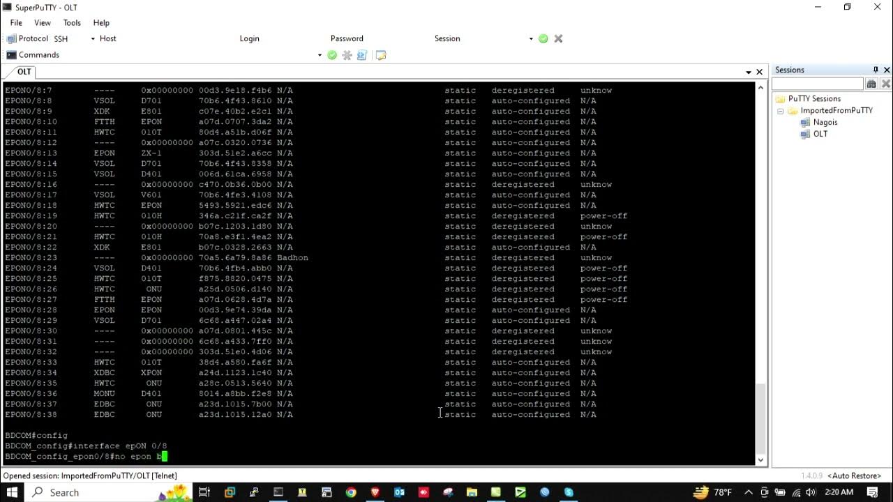 unknown-onu-mac-delete-from-bdcom-epon-olt-bangla-tutorial-youtube