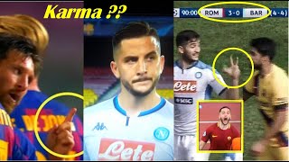 How Manolas Experience KARMA with FC Barcelona PLAYERS ft. Messi, Suarez vs Manolas