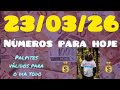 Palpite do dia 23/03 JB