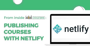 Publishing courses with Netlify