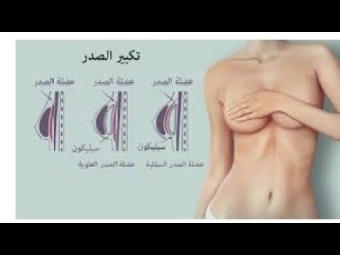 تكبير الثدي (Breast augmentation) إما بالطرق الطبيعية او عن طريق اللجوء إلى جراحة التجميل وزراعة الح. 