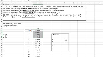 Probabilitas Binomial (dengan Excel)