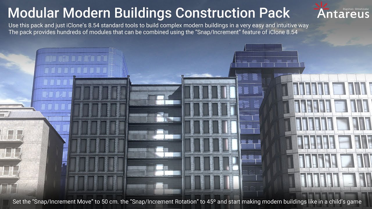 Modular Modern Buildings Construction Pack - YouTube
