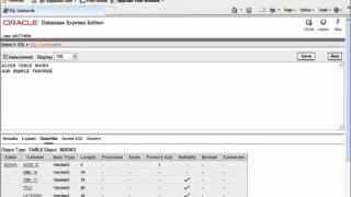 11 SQL with Oracle 10g XE Using ALTER TABLE to ADD and DROP Table Columns