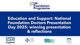 National Foundation Doctors Presentation Day 2025: winning presentation & reflections