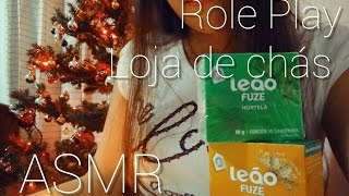 ASMR (Portuguese) Tea Shop Roleplay / Sales Clerk - Tapping, Soft Spoken screenshot 4