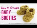 How to crochet baby booties  new  improved  beginner friendly