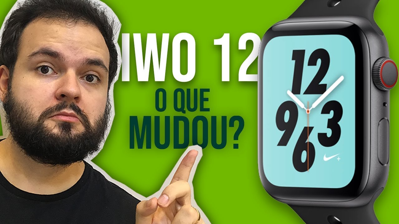 Smartwatch IWO 12 Unboxing Review - Ficou bom? Tem GPS? Vale a pena? - IWO  12 