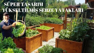 Hobi Bahçem - Yükseltilmiş Sebze Yatakları Süper Tasarım