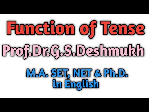 Function of Tense | Use of Tense | Tense che kam - YouTube