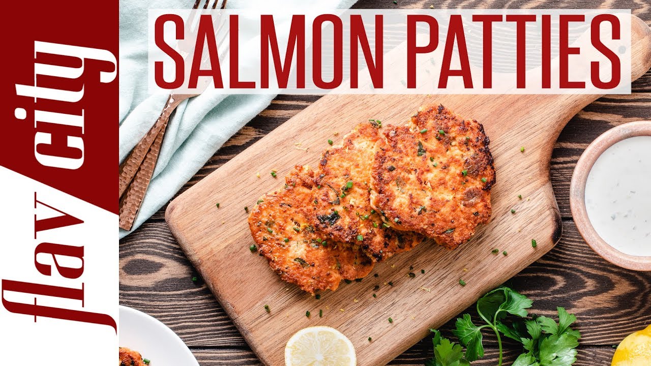 How To Make Juicy Salmon Patties with Tartar Sauce - Keto and Dairy ...