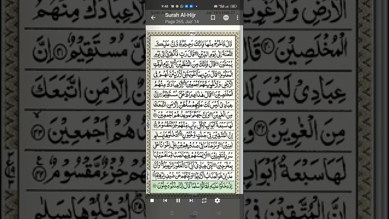 Para 14 | 15 Lines Portrait Quran for Hafiz | Mishary Rashid Alafasy