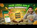 Task Adda App Review | Earnings Display &amp; Withdrawal System Explained