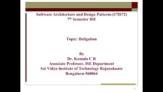 Celebrity SADP_17IS72_7th_ISE_Module1_Delegation SVIT VTU - Dr. Komala C R Wealth