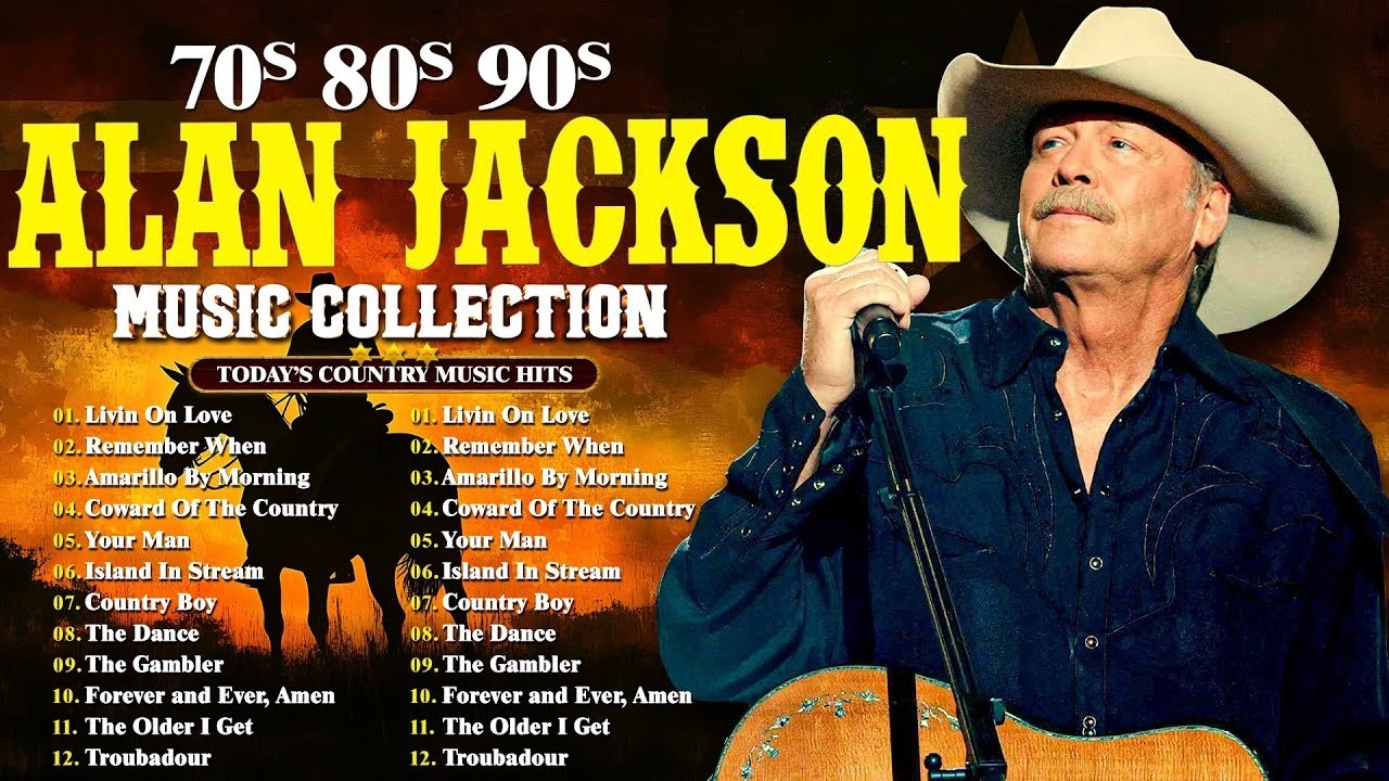⁣Alan Jackson's Greatest Hits Album 🎸 Best Classic Country Music || Alan Jackson Country Music