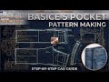 GGT CAD 5 pocket Back Pocket Styling promo V # 8 Pattern Making in Gerber | Complete Course