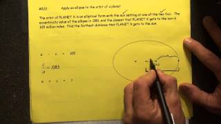 #122 Apply an ellipse to an orbit of a planet