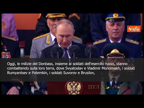 SOTTOTITOLI Putin ai soldati: "In Donbas combattete per la patria e per il suo futuro"