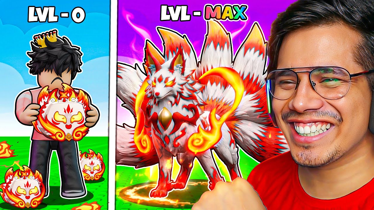 NOOB TO PRO WITH EMPYREAN KITSUNE IN BLOX FRUITS | Roblox 😱