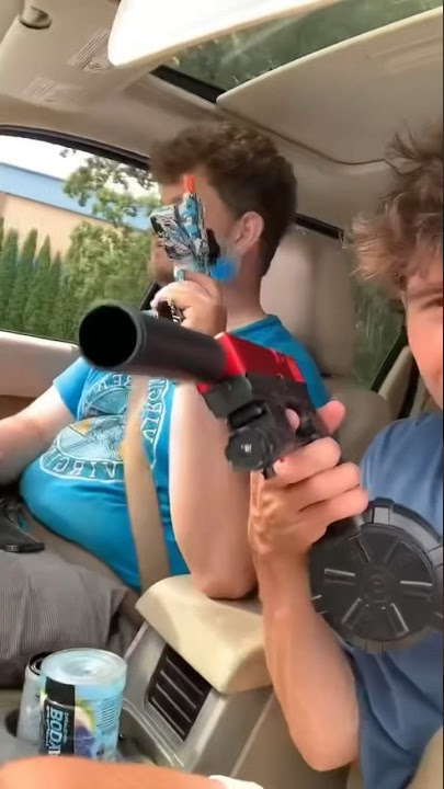 What happens when you pull up to the hood with an Orb Blaster? #gelblaster #airsoft #tactical #nerf
