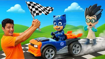 🚗🐾 The Pajama Hero Has a New Car! 🎉 | Super Fun Car Games