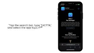 Tacttik Installation on IOS