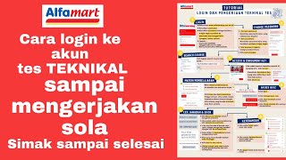 Cara login sampai pengerjaan soal tes TEKNIKAL alfamart