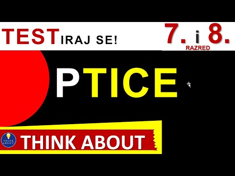 PTICE - Digitalna radna bilježnica - Think About