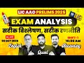 LIC AAO Analysis 2025 🔎 LIC AAO Shift 1st Analysis 2025 🔥LIC AAO Prelims Analysis 2025