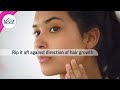 Veet how to  waxing your face