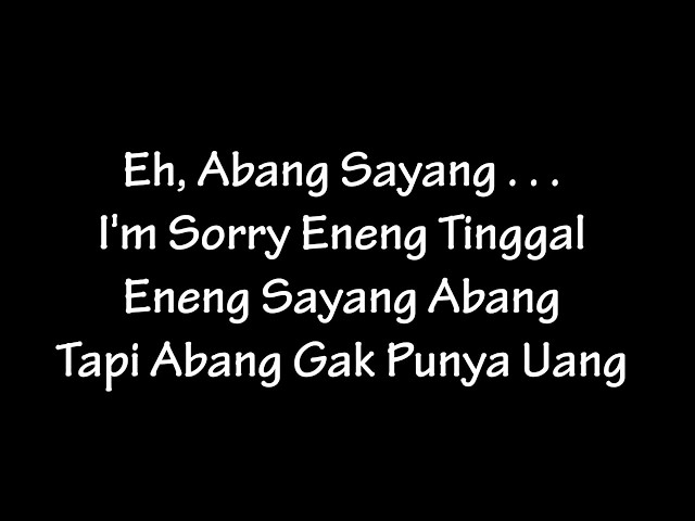 2BM Serangnesia - Eh Abang Sayang (Lyric) class=