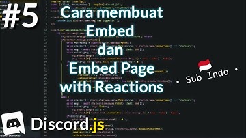 CARA MEMBUAT EMBED DAN EMBED PAGE WITH REACTIONS - Discord.js v12 Tutorial (#5)