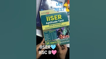 Books for iiser aptitude test(IAT) AND (NEST) #iiscbangalore #iiser_aptitude_test #study #v
