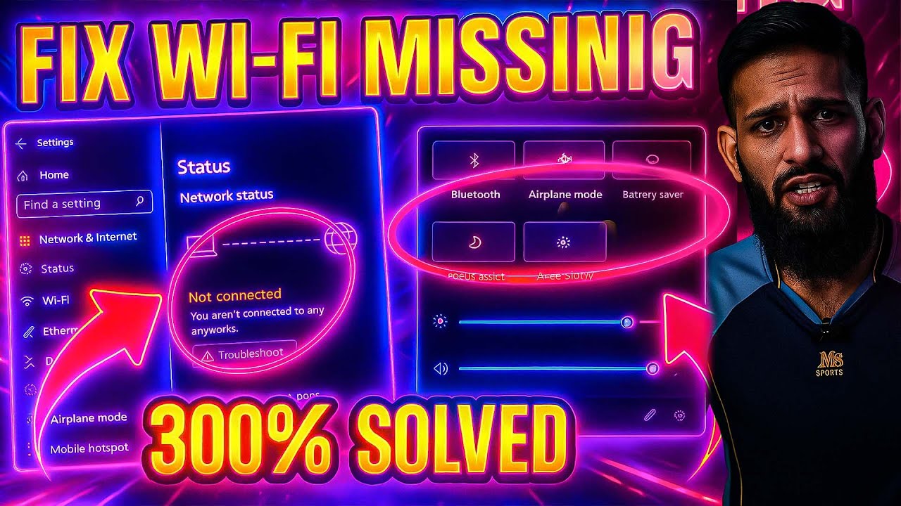 How to Fix WiFi Not Showing Up on Windows 11 10 100% Working - YouTube