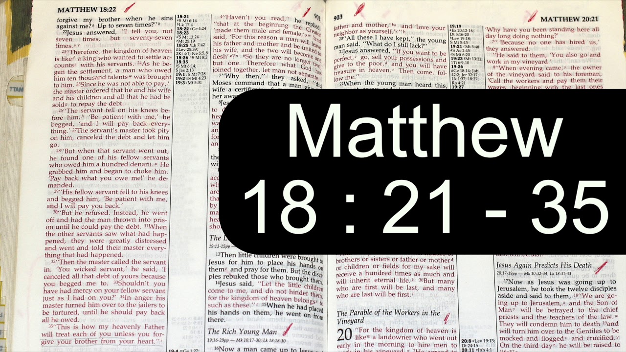 Holy Bible Matthew 18 1 35 YouTube