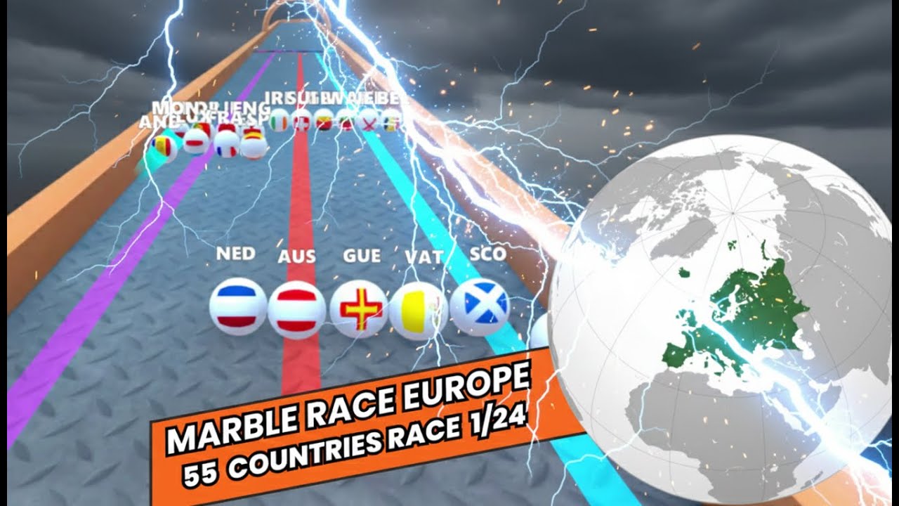 F1 Marble Race 🇪🇺 EUROPE S3 OPENER! 55 Nation Chaos ASMR