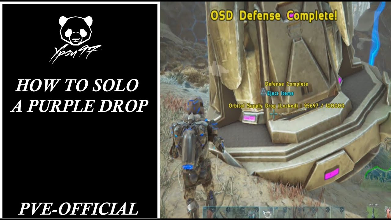 How to Solo a Purple Drop ARK Survival Evolved YouTube