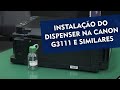 Como instalar o Dispenser Coletor de Resíduos na Impressora Canon G3110 G3111 e Similares