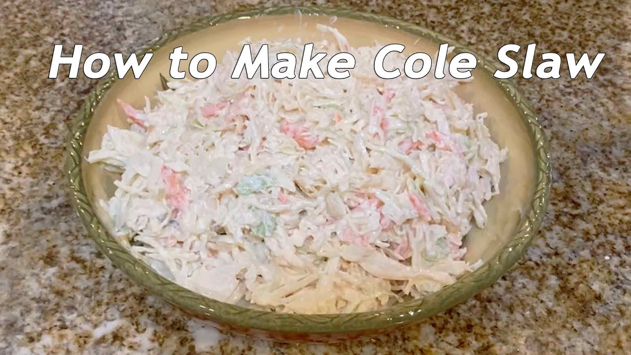 How To Make Homemade Cole Slaw