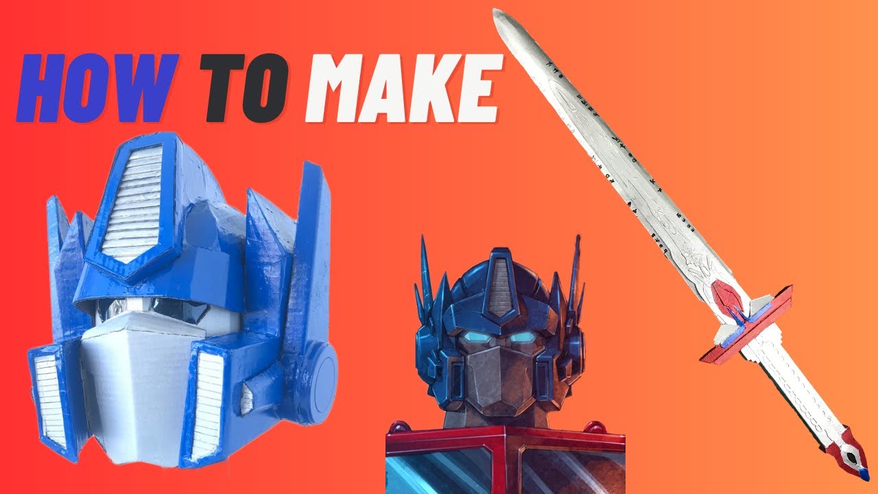 how-to-make-optimus-prime-helmet-and-sword-diy-optimus-prime-helmet