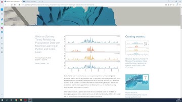 Webinar intro (Sydney Time): Fill Missing Precipitation Data with Python and Scikit-Learn - Aug 27