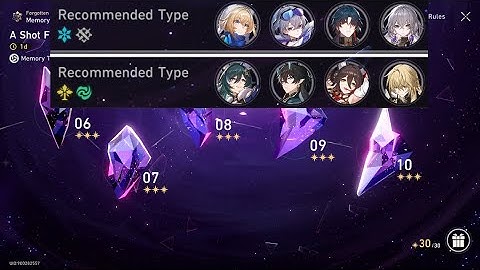 Memory of Chaos 10 (3 Stars, 30 Cycles Left), 0 Cycles, Lv. 1 Yukong LC, Part 2 | Honkai: Star Rail