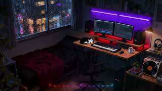 Rainy Midnight in Tokyo 🌙Relaxing Lofi Music with Gentle Rain Sounds